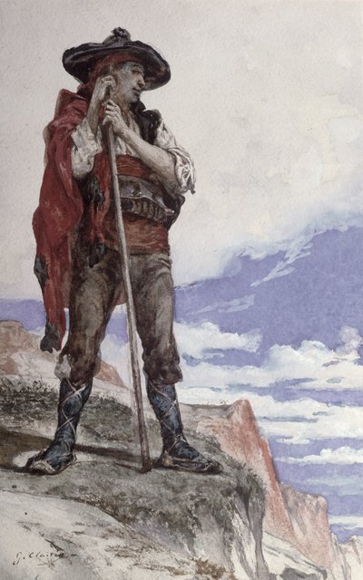 Schmuggler in den Pyrenäen von Georges Clairin
